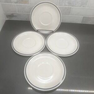 4-Town & Country Saucers Collection Stoneware Blue Ridge